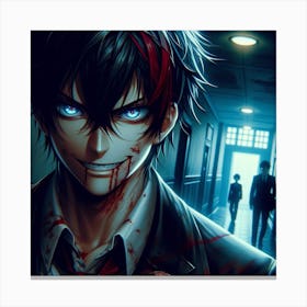 Anime Character With Blue Eyes Canvas Print