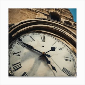 Clock Stock Videos & Royalty-Free Footage Canvas Print