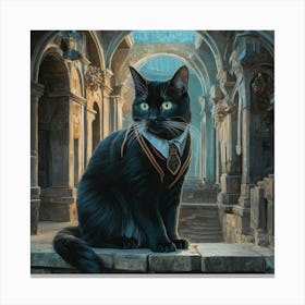 Black Cat In Met By Jaron Su Art Illustration Pain Mlyjcsxysok Bi40vjmv4g Osnmp1orqkih1eknxcyedq Canvas Print