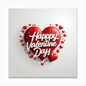 Happy Valentine Day 4 Canvas Print