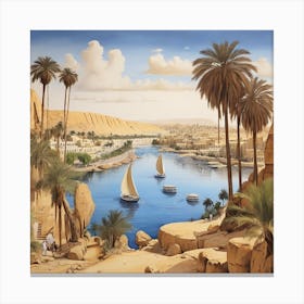 Egypt River Canvas Print
