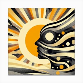 Face Of The Sun 1 Canvas Print