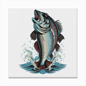 Bass Fishing Canvas Print