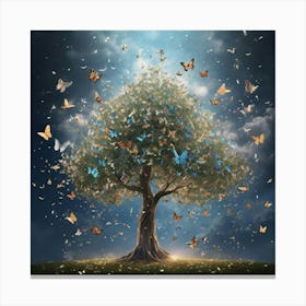 Butterfly Tree 1 Canvas Print