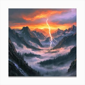Landscape Painting Hd Hyperrealistic Canvas Print