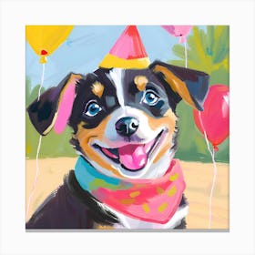 Birthday Dog Canvas Print