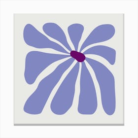 Flower - Blue Canvas Print