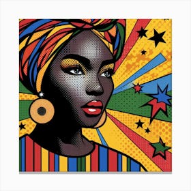 Maimuna Pop African Woman Canvas Print