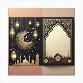 Muslim Greeting Card 6 Canvas Print
