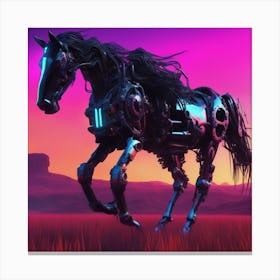 Horse In The Desert Canvas Print