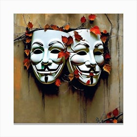 Anonymous Masks Canvas Print