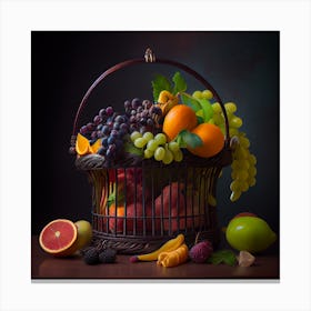 Fruit Basket Canvas Print