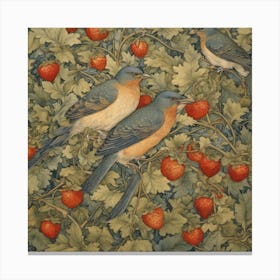 Strawberry Thief William Morris (3) Canvas Print