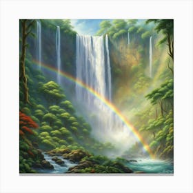 Rainbow In The Forest 3 Canvas Print