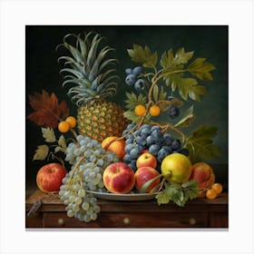 A collection of different delicious fruits 20 Canvas Print