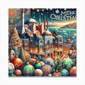 Turkey Christmas Canvas Print