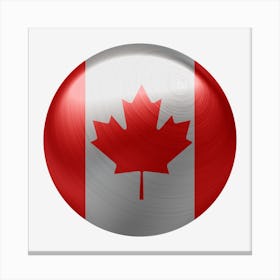 Canada Flag Country Symbol Nation Canvas Print