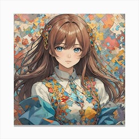 Puzzle Princess Canvas Print