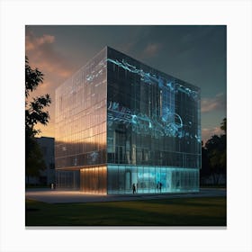 Futuristic Building Canvas Print