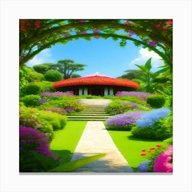 Beautiful Garden 1 Canvas Print