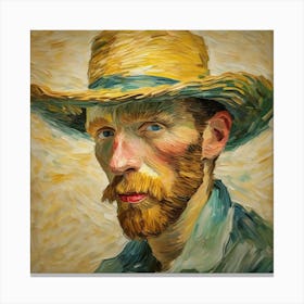 Van Gogh straw hat inspiration 5 Canvas Print