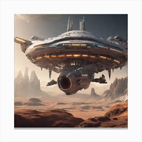 Alien Spaceship 5 Canvas Print