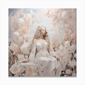 Leonardo Diffusion Xl Ethereal Dreams Portrays White Women In 0 Canvas Print