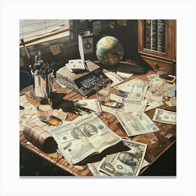 'The Desk' Canvas Print