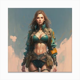 Sexy Soldier Canvas Print