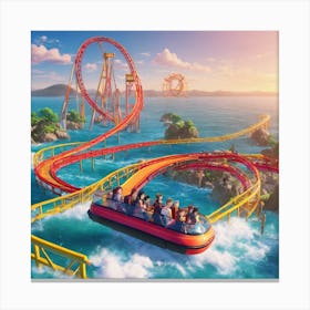 Amusement Park Ride Canvas Print