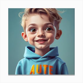 Portrait Of A Boy Canvas Print