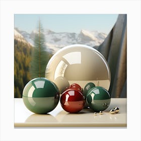 Christmas Balls 1 Canvas Print