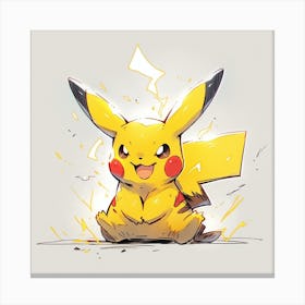 Pokemon Pikachu artwork Canvas Print