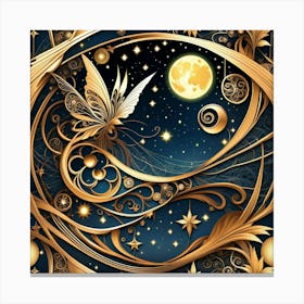 Golden Moon Canvas Print