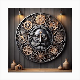 Clock wall art Canvas Print