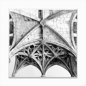 Gothic Ceiling Canvas Print