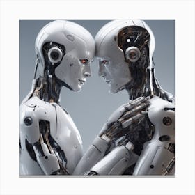 A Highly Advanced Android With Synthetic Skin And Emotions, Indistinguishable From Humans 14 Canvas Print