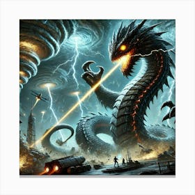 Kallistos Storm Wyrm Canvas Print