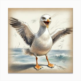 Seagull 7 Canvas Print