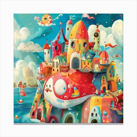 Castle In The Sky 9 Canvas Print