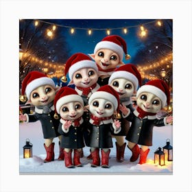 Santa'S Little Helpers Canvas Print