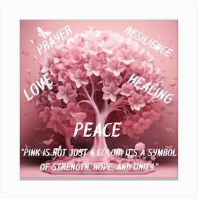 Pink Is Peace 1 Canvas Print