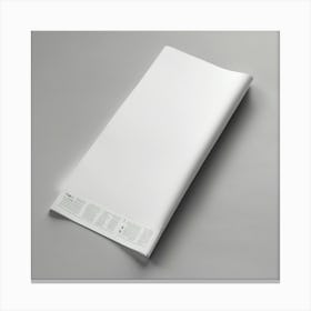 White Sheet Of Paper Canvas Print