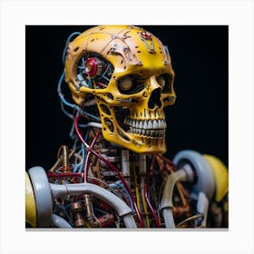 Robot Skull 1 Canvas Print