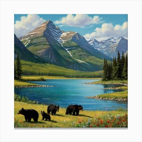 Default Waterton Lakes National Park Albertain This Nave Art P 1 Canvas Print