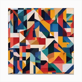 Abstract Geometric Painting Canvas Print