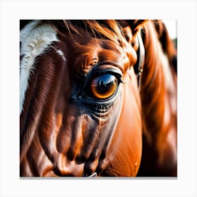 Close Up Of A Horse'S Eye 11 Canvas Print