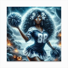 Halloween Cheerleader Canvas Print