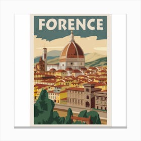 Florence Travel Poster 1 Canvas Print
