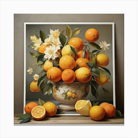 Oranges And Lemons Art Print 3 Canvas Print